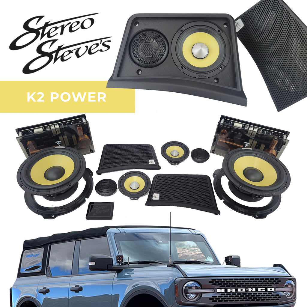 Ford Bronco Focal K2 Power 3-Way Mobile Concert Kit